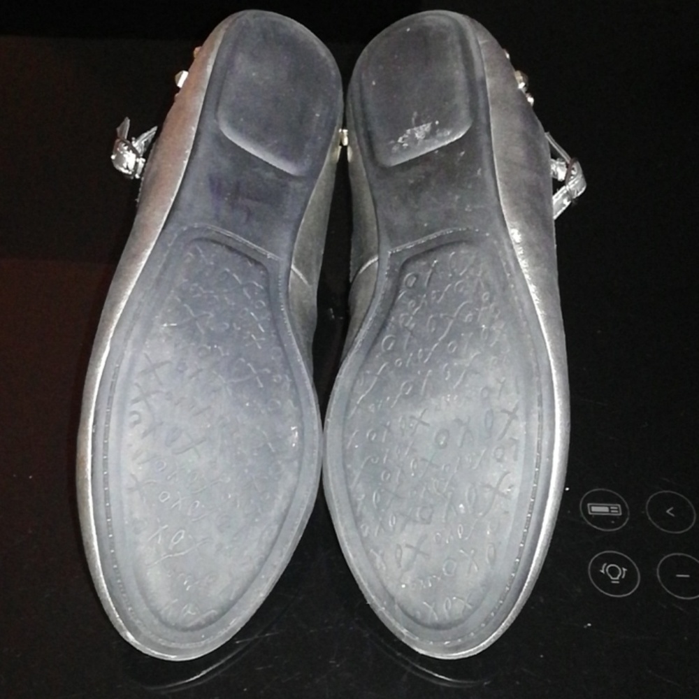 Jeweled Silver/Pewter Flats, Sz 8.5 - Picture 5 of 6
